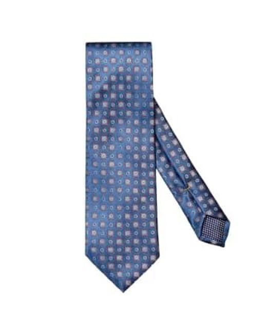 Cravate en soie à médaillon Eton of Sweden pour homme en coloris Blue