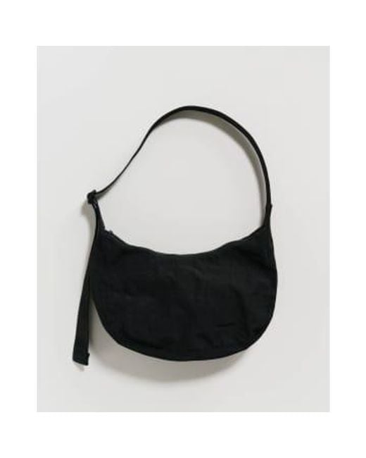 Baggu Black Medium Nylon Crescent Bag Nylon