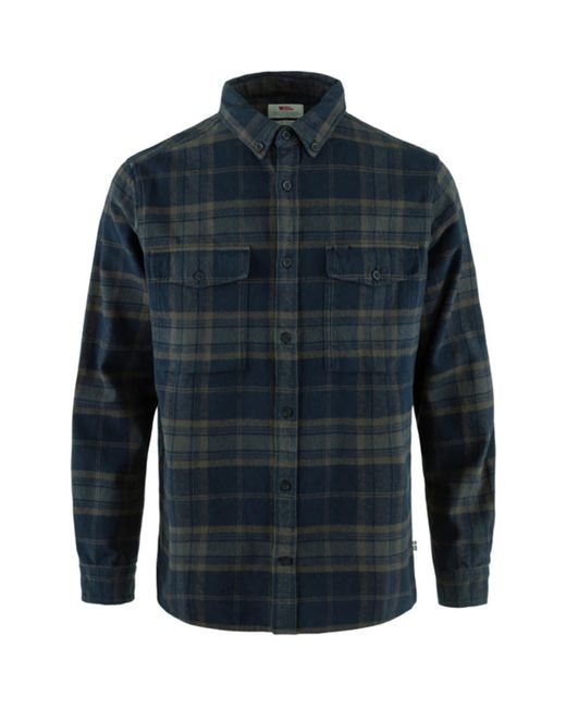 Fjallraven Blue Ovik Twill Shirt for men