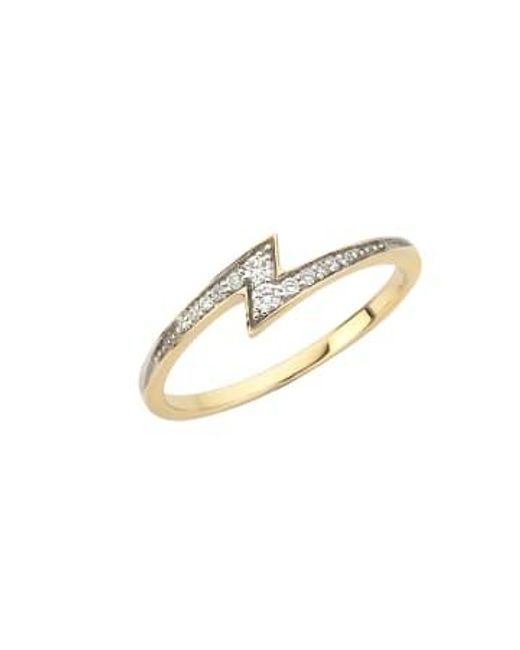 Zoe & Morgan Green Zap Diamond Ring