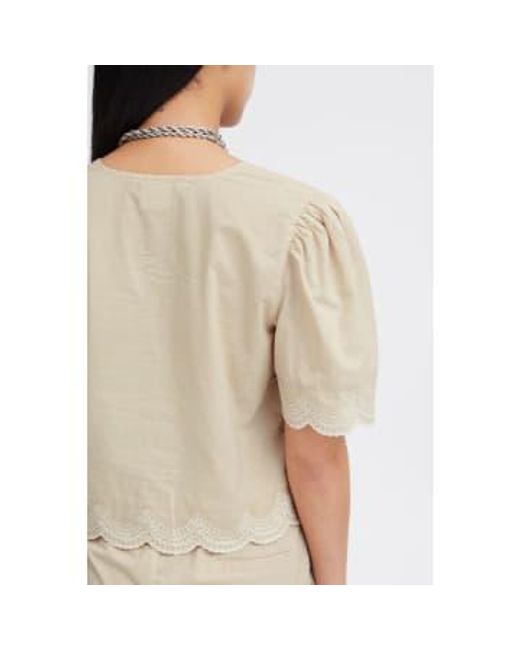 Saidi shirt-oxford -20121045 Ichi en coloris Natural