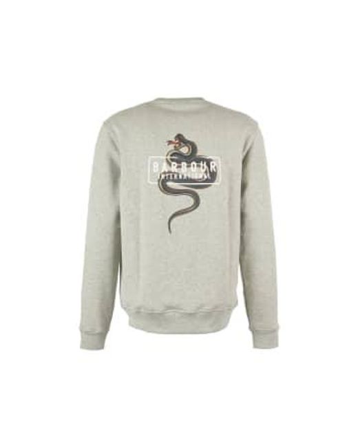 Charlton Crew Neck Sweatshirt Grey Marl Barbour pour homme en coloris Gray