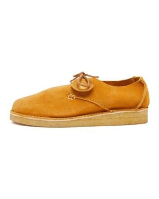 Yogi Footwear Yellow Johnny Marr Rishi Suede Shoe Turmeric / 8 for men