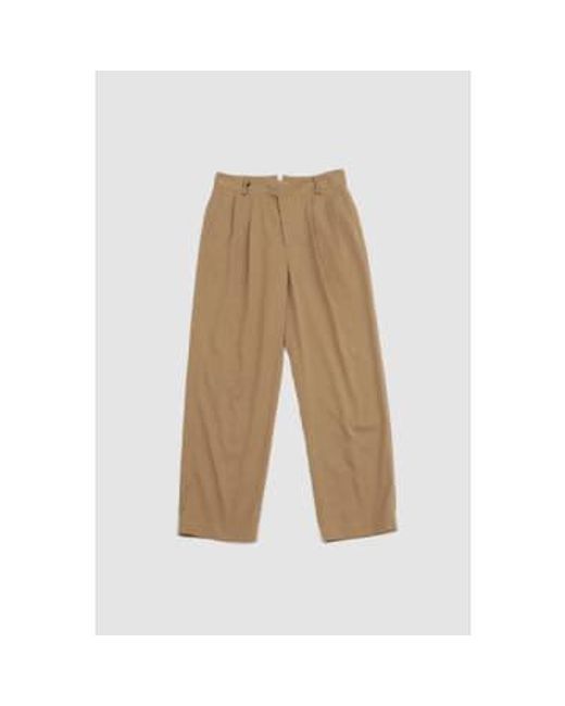 Document Natural Nylon Chino Tucked Trousers for men
