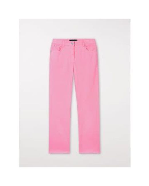 Luisa Cerano Pink Baby Flare Jeans Candy