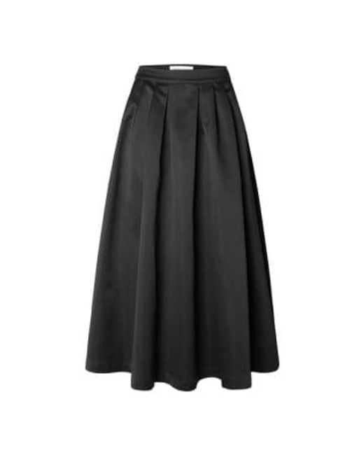 SELECTED Black Aresia Ankle Skirt Xs
