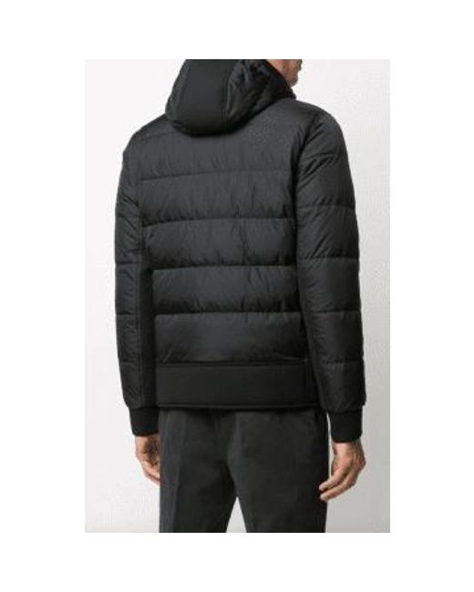 Herno Black Down Hooded Jacket for men