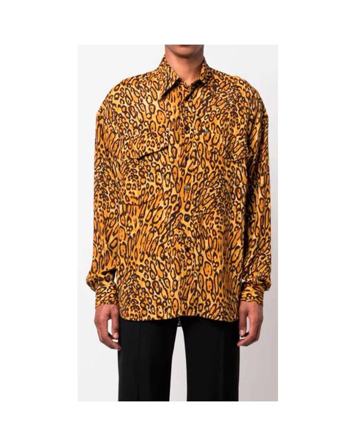 moschino leopard print shirt