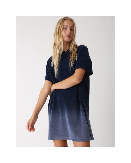 Electric and Rose Electric And Rose Baxter Terry Dress in Blue Lyst