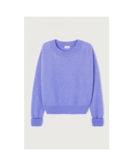 Every Thing We Wear Blue American Vintage Vitow Jumper Sweater Iris Xs/s