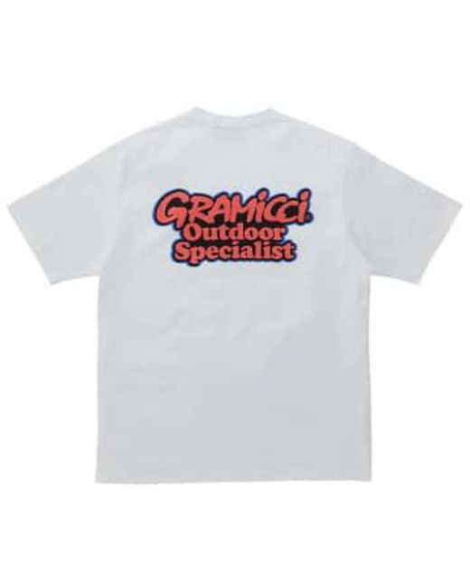 Gramicci White Outdoor Specialist T-shirt Medium for men