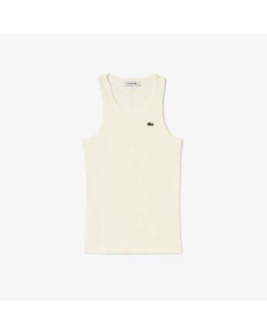 Lacoste Natural Slim Fit Strawberry T -shirt In Ecological Cotton L