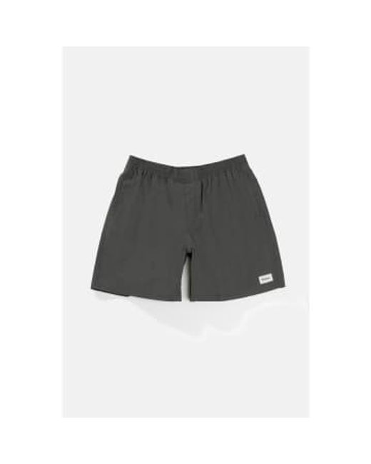 Rhythm Gray Charcoal Mod Sport Jam Shorts / 30 for men
