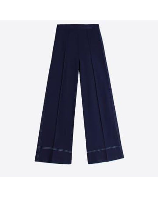 Vilagallo Blue Trouser Beatriz Light Knit