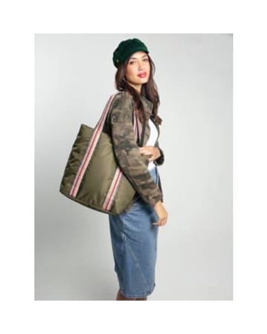 Nooki Design Green Fenton Fabric Shopper / One Outer 100% Nylon; Lining Cotton Excluding Trims