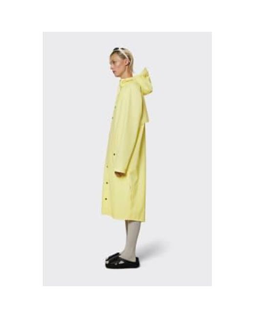 Rains Yellow Veste Longer Jacket 18360 Straw M /
