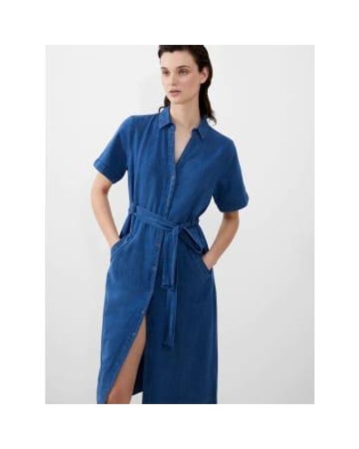 French Connection Blue Zaves chambray kleid