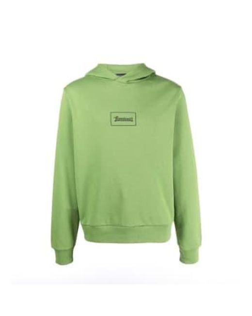 Herno Green Hooded Sweatshirt 46 for men