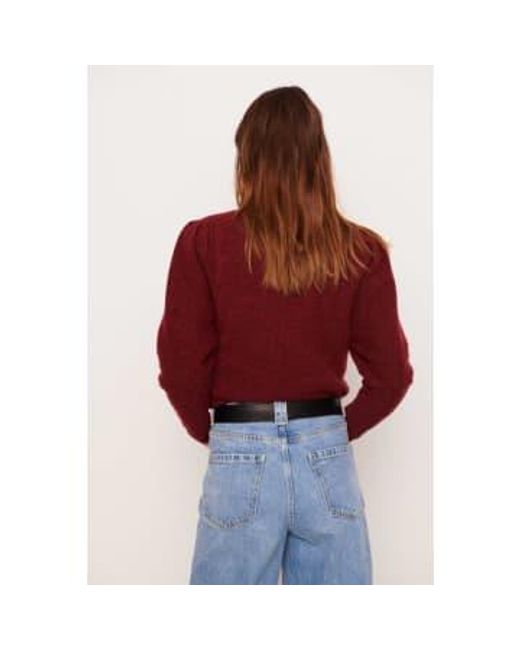 Ba&sh Red Bordeaux Chine Yaly Jumper 3