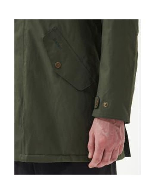 Chelsea mac jacket & forest mist Barbour pour homme en coloris Green