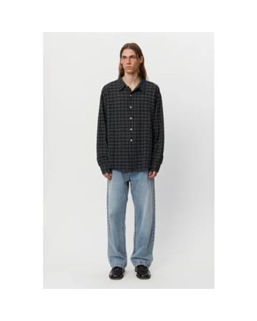 mfpen Blue Vacation Shirt Check Xs for men