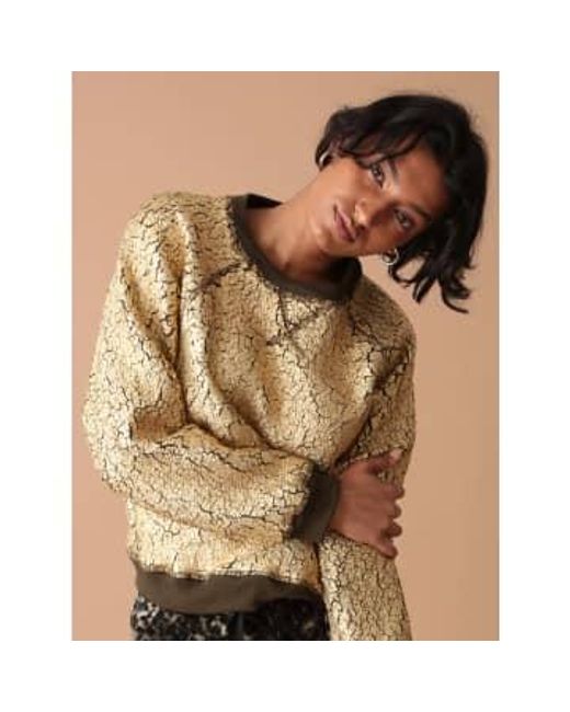 Electric and Rose Brown Ronan Pullover Gold Metallic L