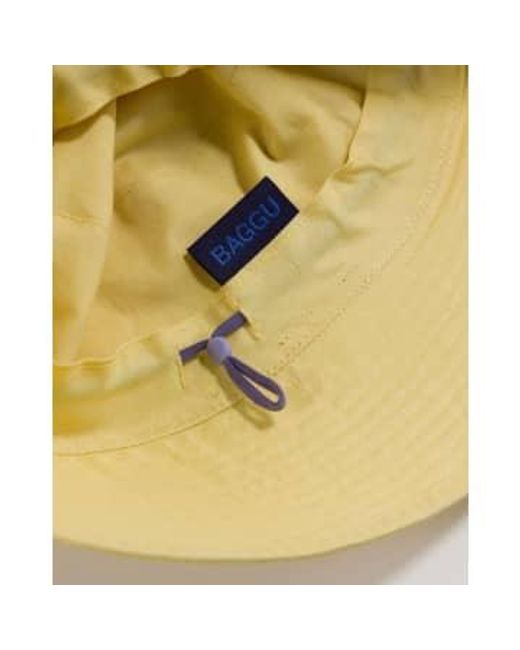 Baggu Yellow Bucket Hat Butter Os