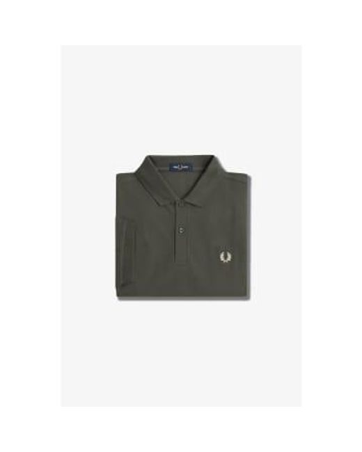 Fred Perry Black Slim Fit Plain Polo Field / Oatmeal S for men