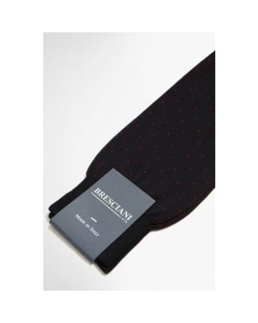 Chaussettes en coton en pointillé à -rosso Bresciani pour homme en coloris Black