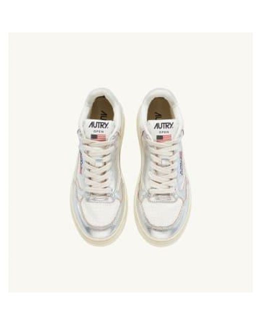 Women Open Mid Shoes di Autry in White