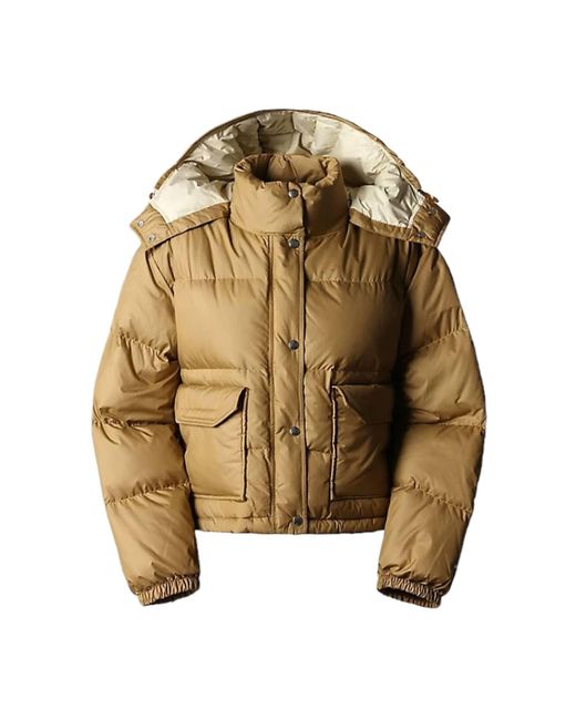 The North Face 71 Sierra Down Utility Brown Jacket in Metallic | Lyst