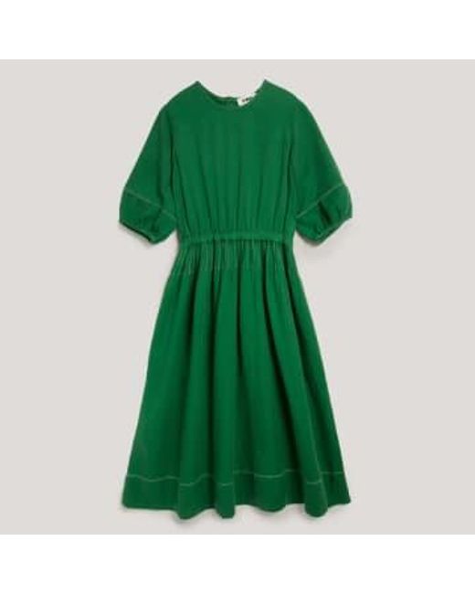 YMC Green Garden Dress Xs