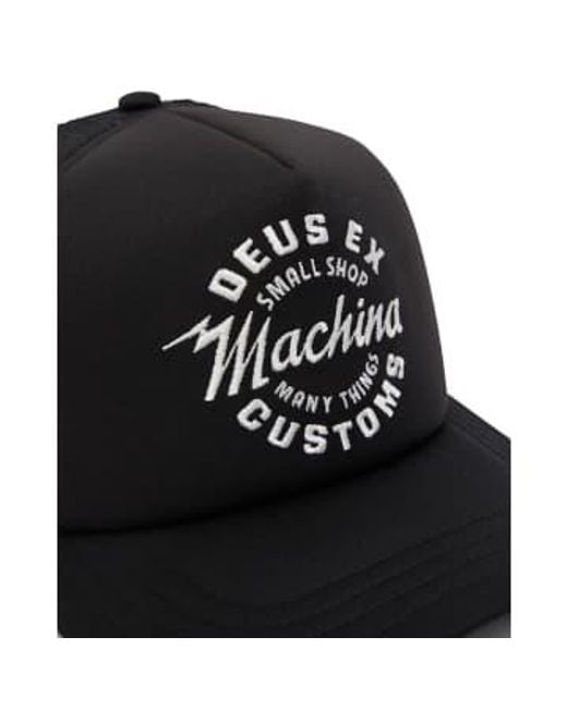 Deus Ex Machina Black Amped Circle Trucker One Size for men