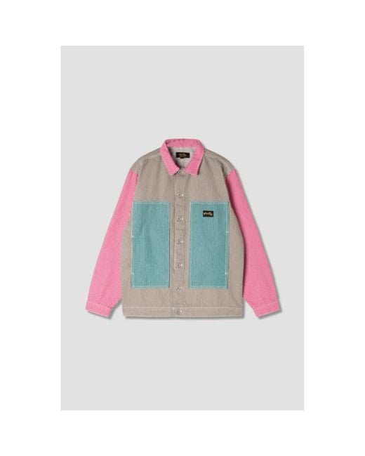 Stan Ray Pink Veste Box Jacket Hicktory Mix for men