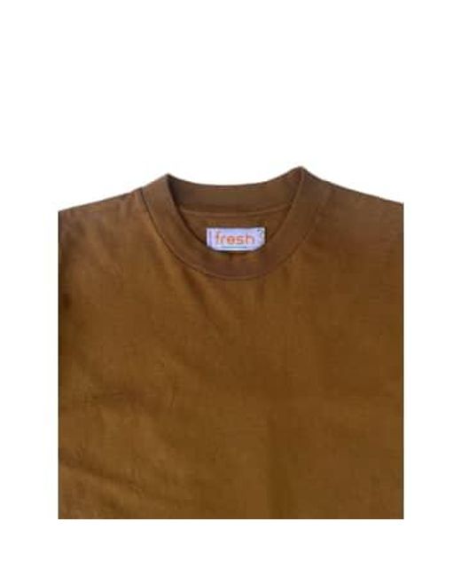 Fresh Brown Max Cotton Tee for men