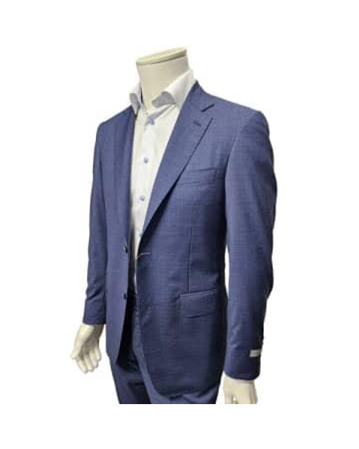 Canali Blue Dark Modern Fit Suit 13280/31/7r-bf01534/303 48 for men