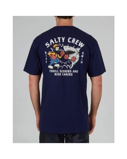 Salty Crew Blue - T-shirt Marine - Xl for men