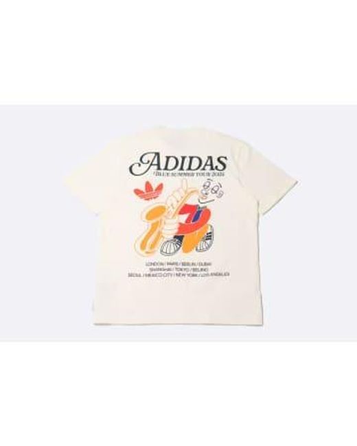 Adidas White Freizeit -t -shirt