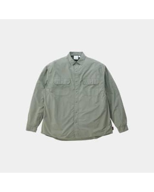 Gramicci Green Stance Shirt Sage Us/eu-m / Asia-l for men
