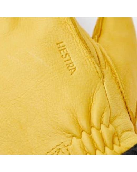 Deerskin Primaloft Glove Yellow di Hestra da Uomo