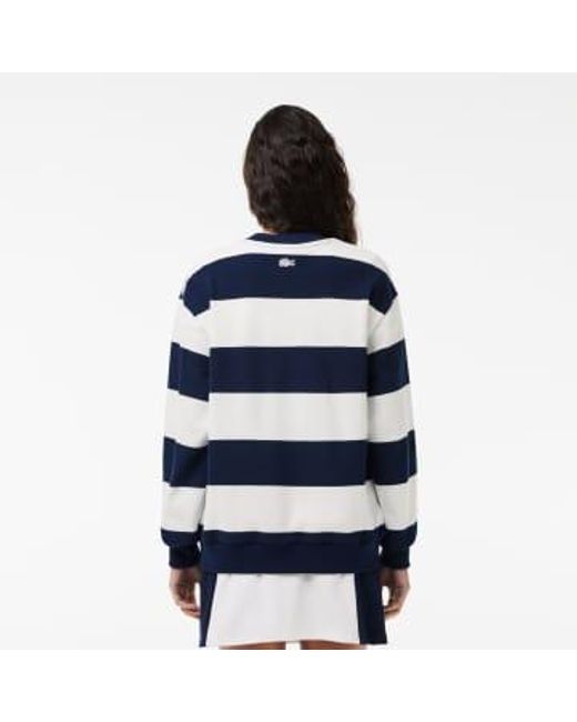 Lacoste Blue French Elaboration Oversized Sweatshirt S