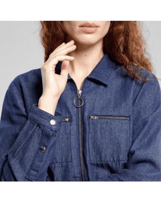 Dedicated Blue Overall Hultsfred Hemp Navy Xs