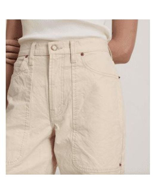 Elissa patch pocket simple jean blanc B Sides en coloris Gray