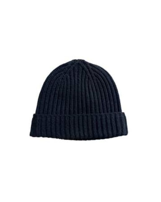 WDTS Blue Wool Beanie Os for men