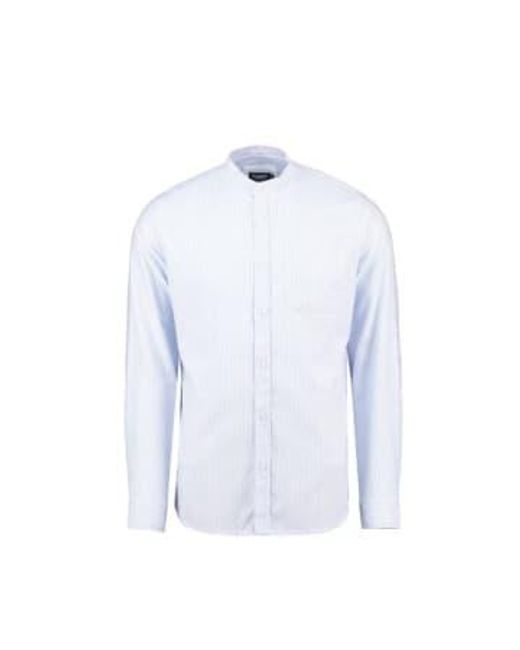 Holebrook White Jan Collarless Shirt S for men