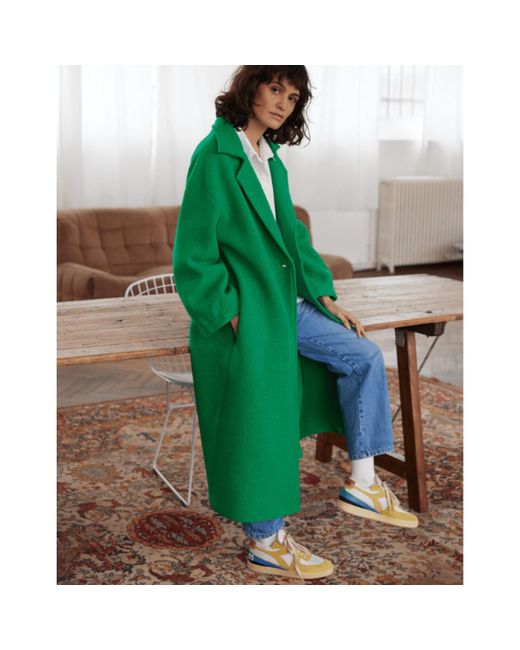 Sacre Coeur Green Oversized Monk Coat The