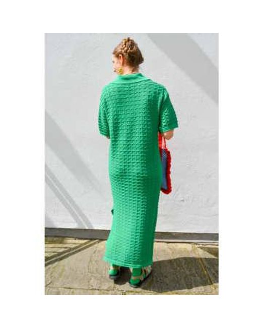 Celma Knitted Dress di Suncoo in Green