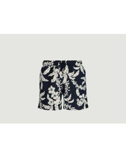Palm Lei Print Swim Shorts di Gant in White da Uomo