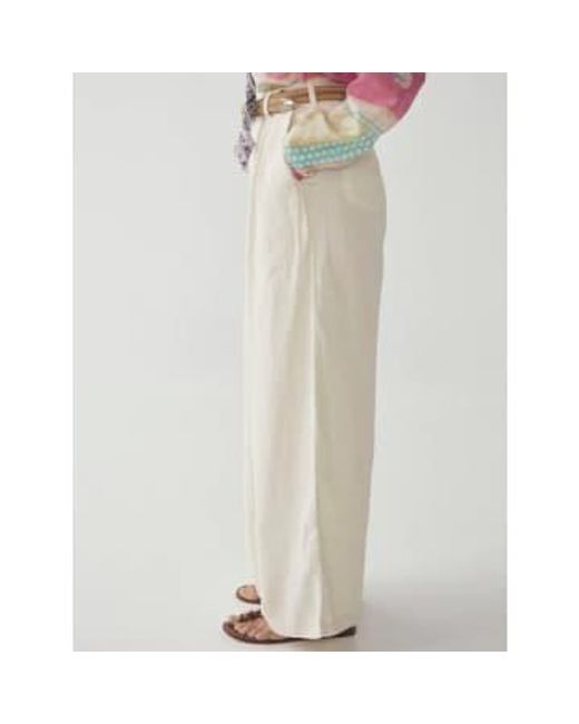 MAISON HOTEL Natural Marisa Trousers