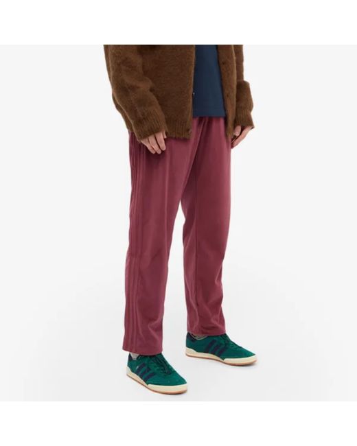 Pantalones pista terciopelo carmesí adidas de hombre de color Rojo | Lyst